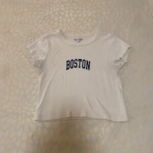 john galt boston t shirt short sleeve crop